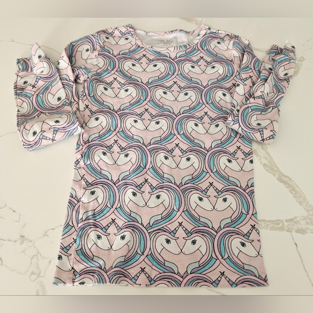 $5/$30 The Children's Place Unicorn Print Shirt - Pink and Blue